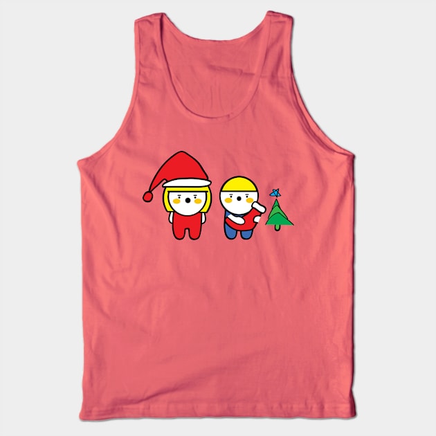 Merry Christmas from twins Tank Top by CindyS